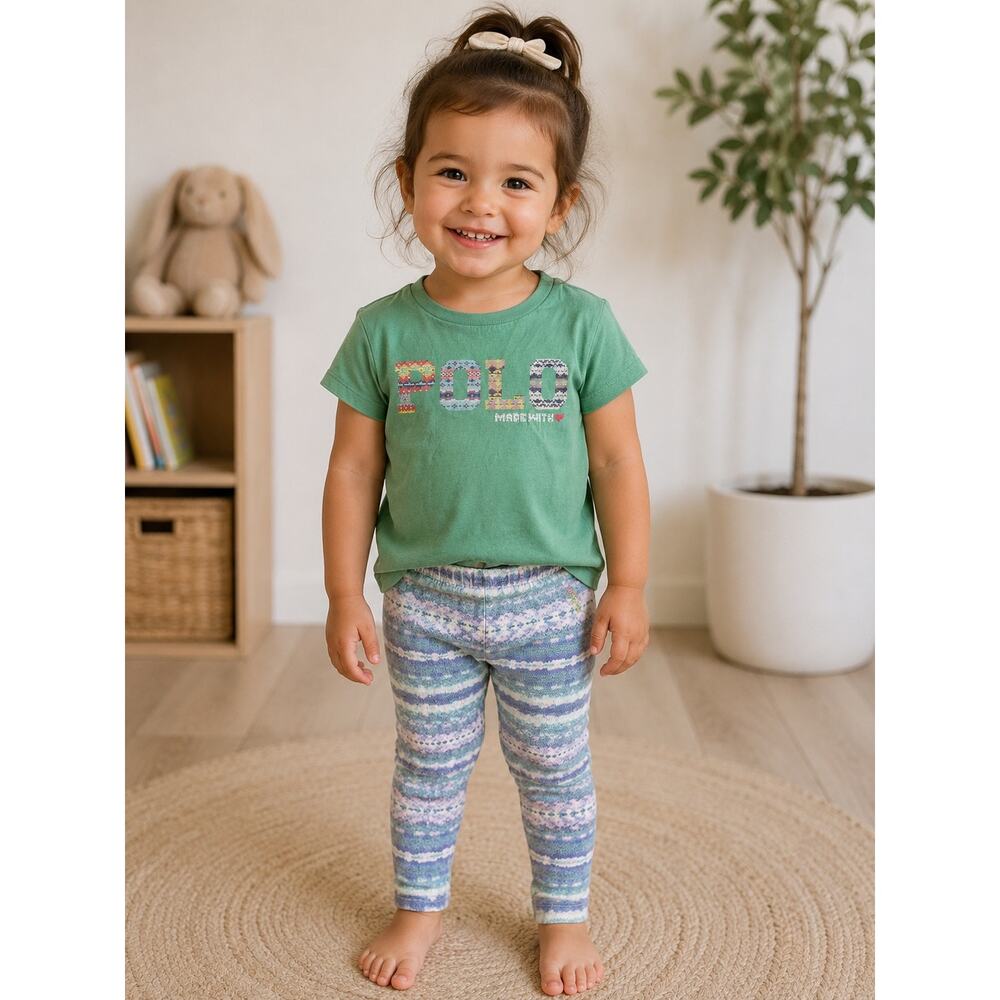 Polo Ralph Lauren Girls 2T Matching Outfit Set
